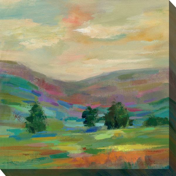 Red Barrel Studio® Ewurabena Fields Afar Outdoor Canvas Art Wayfair